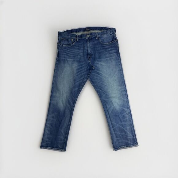 Polo Ralph Lauren Jeans Mens 40x32 Straight Classic Blue Varick Dark Wash Denim - Picture 1 of 5